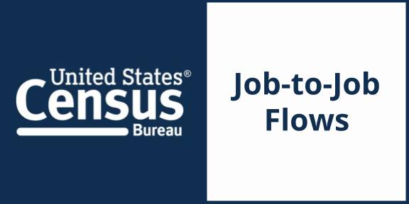 Thumbnail with US Census Bureau on the left and Job-to-Job Flows on the right